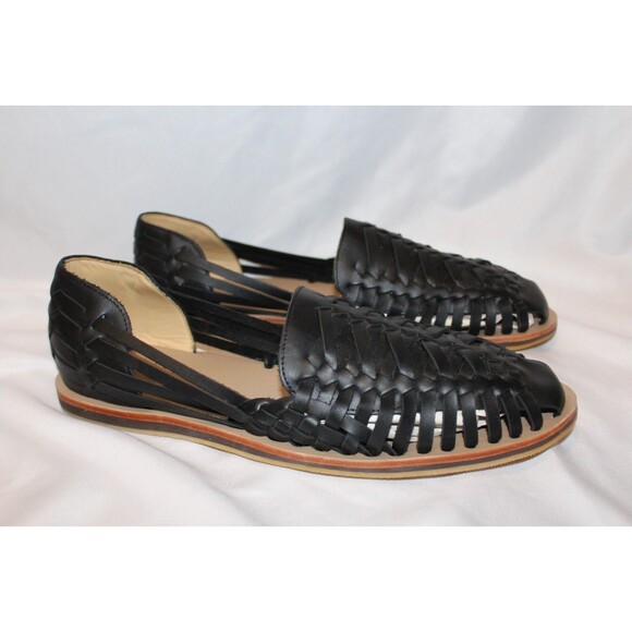 Nisolo Leather Sandal Huarache Men's size US 13 BLACK NWOB MSRP $150 - Picture 4 of 8